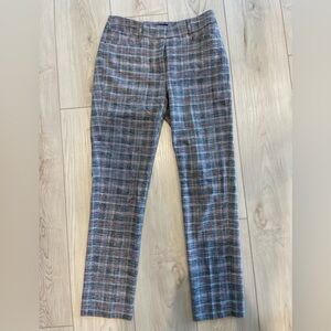White House Black Market Slim Ankle Plaid Pants Size 00